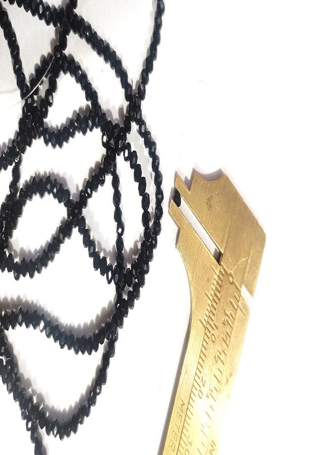 OMX Jet Black Rondelle/Tyre Faceted Crystal Beads (2 mm) 1000PC for - Jewellery Making, Beading, Arts and Crafts and Embroidery. - Image 3